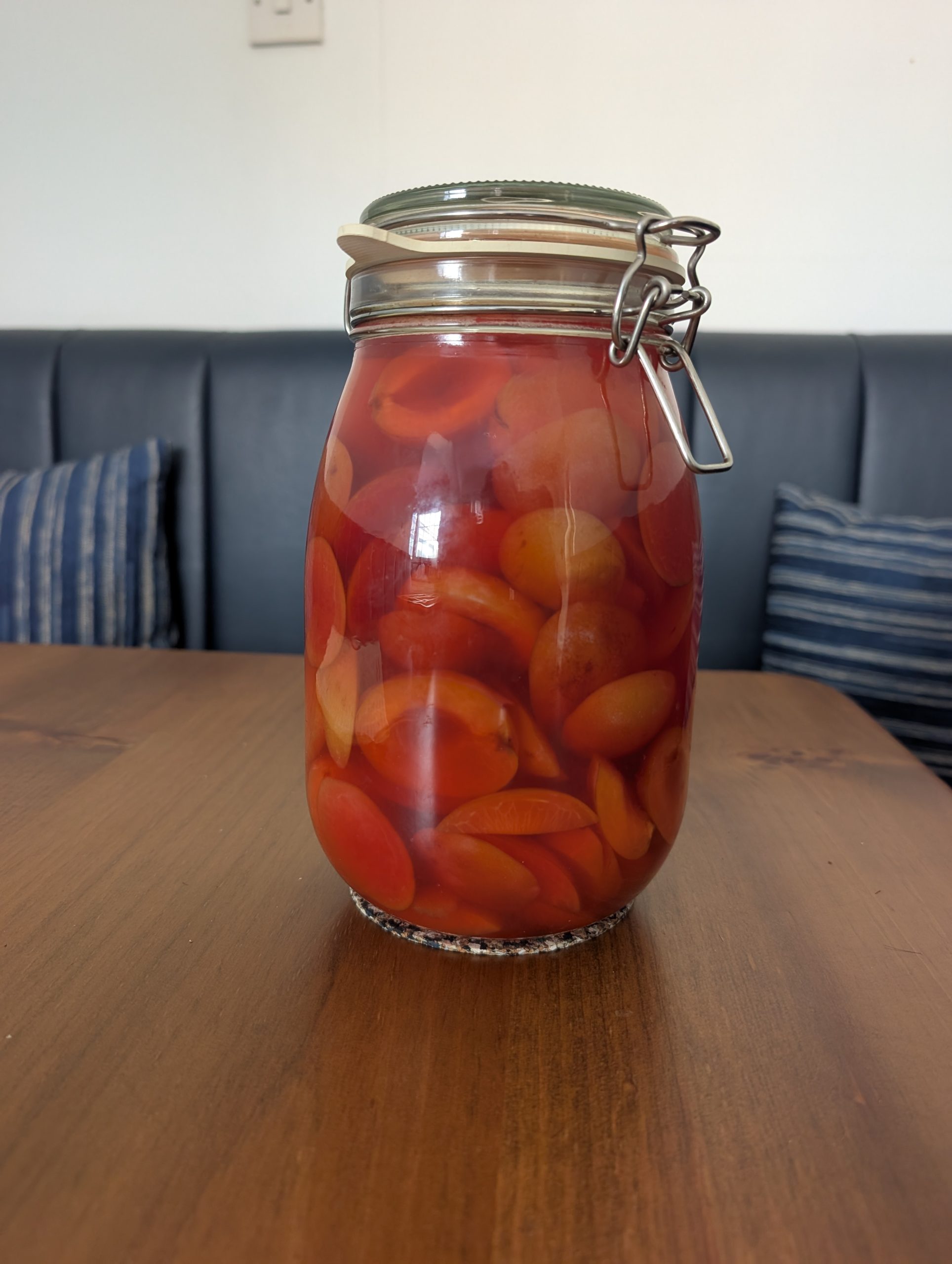 Slivovitz jar in progress